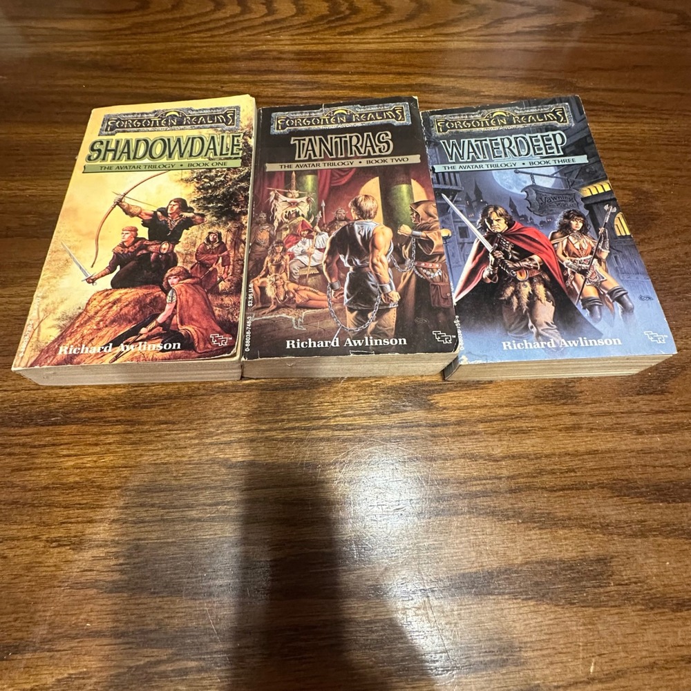 Forgotten Realms The Avatar Trilogy By Richard Awlinson Paperback Books Lot D&D